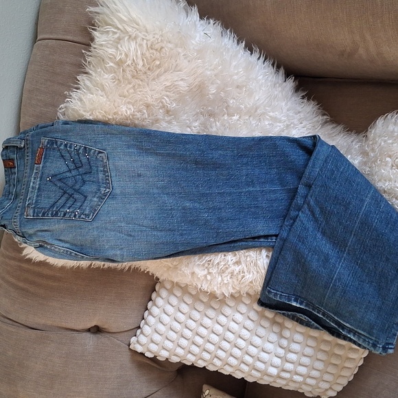 7 For All Mankind Denim - 7 FAM "A" POCKET JEANS FLARE size 28!!!